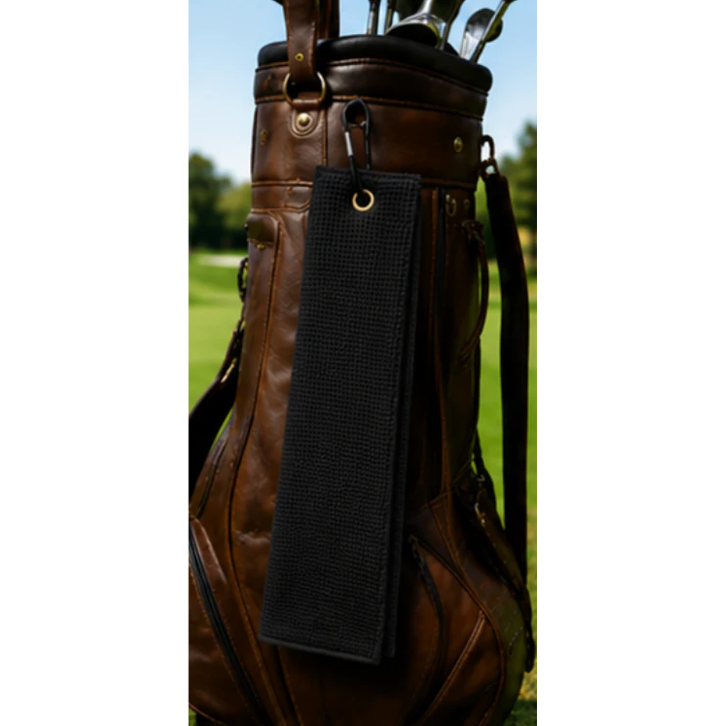 Waffle Microfiber Golf Towel - 40X60cm Tri-Fold